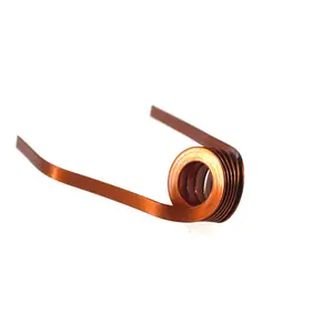 Hengsheng resorte espiral de alambre de cobre esmaltado plano personalizado resorte de torsión de cocina de inducción
