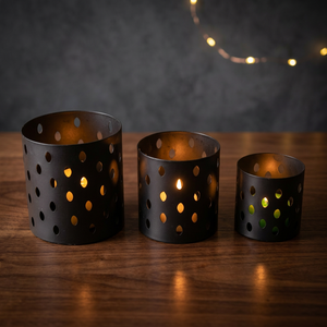 Juego de 3 Portavelas de Hierro - Product Image 2