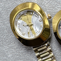 Nouvelle Montre à Quartz Originale pour Homme en Or, Bracelet en Acier Inoxydable de 18 mm, Affichage Analogique Unique, Boîtier en Alliage de Luxe, Verre