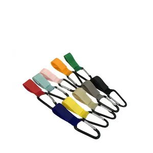 Factory custom nylon hook and loop cable strap colorful hook and loop strap logo buckle Velcroes