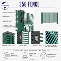 Panneau en bois d'ingénierie robuste et durable, panneau en maille soudée anti-escalade pour périmètre de site, clôture de sécurité 358 en acier thermolaqué