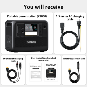 Outdoor Solar <b>Generator</b> Portable Power Bank 2000W UPS Emergency Supply W2000, V2000 Lifepo4 2000W Power Station W2000, V2000 W20 - Product Image 5