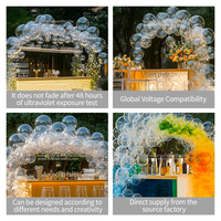 Gonflable Transparent Ballon Bar pour Décoration de Mariage Lumineux PVC Matériel Publicité Inflatables