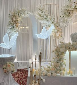 Đèn <span class=keywords><strong>LED</strong></span> khổng lồ LT220083 hình bướm trang trí lối đi đám cưới, bộ trang trí hoa, trưng bày cửa hàng - Product Image 2