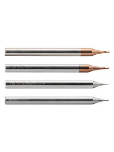 60 डिग्री सूक्ष्म व्यास टंगस्टन स्टील मिलिंग कटर D0.2-0.9 छोटे व्यास फ्लैट और नैनो कोटिंग 2 बांसुरी के साथ बॉल एंड मिल - Product Image 3