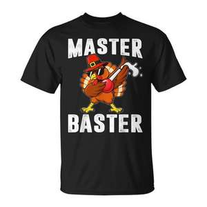 Camiseta para hombre Master Baster Dabbing Turkey Thanksgiving - Product Image 1