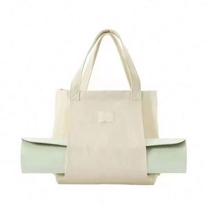 Échantillon gratuit, vente en gros, sac de yoga personnalisé avec logo, grand sac fourre-tout en toile polyester, sac pour tapis de yoga - Product Image 2