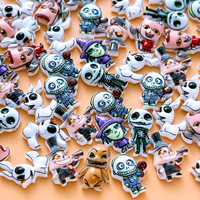 Offre Spéciale – 30 pièces/sac – Décorations d'ongles 3D en résine, thème Halloween, non toxiques, avec logo personnalisé, breloques plates pour nail art
