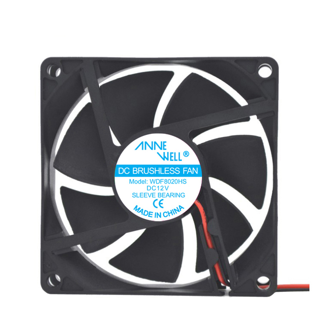 8020 24V 5V 80mm 12V DC Fan for PC Case& Chassis& Server& Air Purifier DC Motor 12 Volt Fan 80x80x20mm DC Brushless Cooling Fan