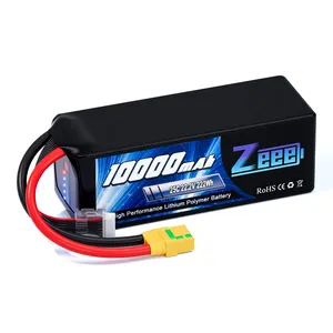 Zeee FPV Battery 6S Lipo Battery Low Temperature Discharge 22.2V 25C 10000mah Drone Battery For Agriculture FPV Drones