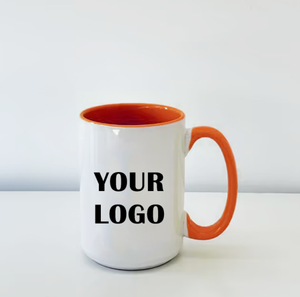 Taza de sublimación con logotipo personalizado de 11oz y 15oz, tazas de <span class=keywords><strong>café</strong></span> de cerámica lisas en blanco con asa - Product Image 3