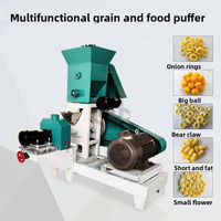 Machine automatique en acier inoxydable pour la fabrication de céréales, de baguelettes d'oignon et d'extrudeuse de snacks de maïs soufflé creux