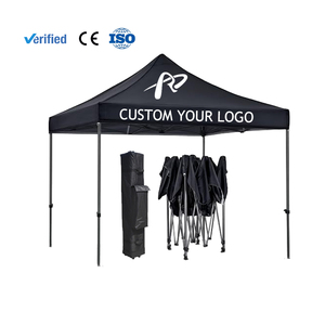 Tonnelle de jardin 3x3 (10x10FT) abordable, imperméable, pliable, avec logo personnalisé, pour événements extérieurs et salons professionnels, en promotion - Product Image 1