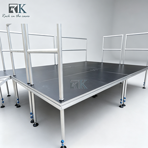 Wholesale Easy Install Outdoor Portable Stage Podium Concert Four Leg Aluminum Stage Height Adjustable Stage <b>Platform</b> for Event - Product Image 1