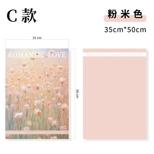 35*10cm oil painting style flower <b>wrapping</b> <b>paper</b> available for wholesale Dreamy pink colored flowers Waterproof flower liner - Product Image 1
