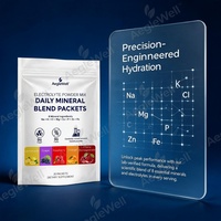 AegleWell – Sachets de mélange d'électrolytes minéraux sans sucre ni glucides, saveur et emballage personnalisés, poudre brute d'hydratation sportive pour marque