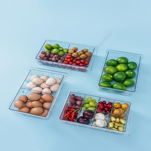 Organizador al por Mayor, Cajón de Almacenamiento Transparente para Refrigerador, Plástico, 8 Compartimentos, Cajas y Contenedores Rectangulares para Empacar - Product Image 3