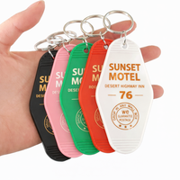 Porte-clés rétro en métal pour motel, gravure personnalisée, pour hôtel, bar, café, complexe hôtelier, cadeau