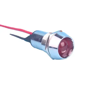 14mm plastic AD22C 220v indicator led indicator lights plastic panel mounted led voltage indicator lamp