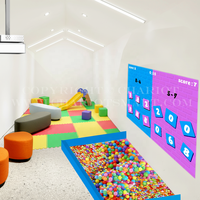 ChariotTech Aire de jeux intérieure pour enfants, mur interactif Crazy Ball, projecteur, jeux pour enfants