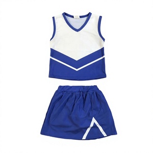 Conjunto de Animadora sin Mangas para Niñas, de Algodón y Poliéster Estampado, Traje Deportivo de Dos Piezas para Baile, Ropa Casual - Product Image 4