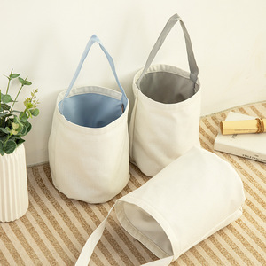 <span class=keywords><strong>2021</strong></span> nueva llegada bolsa de dulces en blanco de Pascua sublimación bolsa de regalo de conejo cesta - Product Image 2
