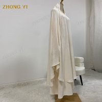 Robes musulmanes pour femmes, dernières tendances Eid 2025, Nida Abaya, robe musulmane pour femme et cape, ensemble Abaya 2 pièces, vêtements islamiques