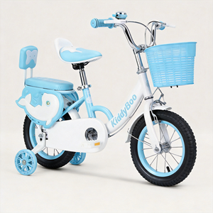 Prêt à être expédié : Vélo pour filles KiddyBoo 12-20 pouces rose avec panier et roues stabilisatrices - Product Image 4