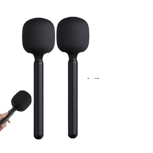 2Mic 3 In1 <b>Wireless</b> <b>Mic</b> Handheld Holder Stick Lapel Microphone Phone Camera Studio Vlog Video Recording Interview Microphone Kit - Product Image 5