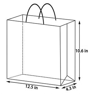 Grands sacs en papier kraft avec poignées pour le déjeuner quotidien, les boutiques, les supermarchés, Noël, les anniversaires, les mariages, emballage en papier - Product Image 4