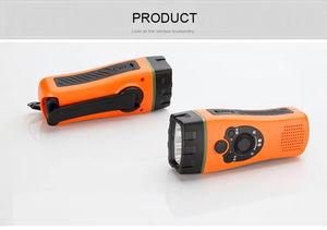 Hand-Crank Emergency Radio Flashlight, Rechargeable 3LED Survival Radio for Camping Earthquake Relief - Product Image 3