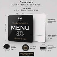 Carte de membre personnalisée NFC RFID avec code QR, mini-étiquette PVC/PET 1k étanche, italien, allemand, français, espagnol, vente en gros