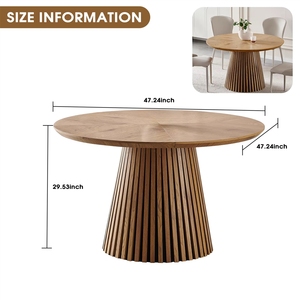 <span class=keywords><strong>Tavolo</strong></span> da Pranzo <span class=keywords><strong>Rotondo</strong></span> Moderno, <span class=keywords><strong>Design</strong></span> alla Moda, Adatto per Riunioni Familiari, Multifunzionale - Product Image 4