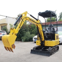 Harga Murah Excavator Mini Cina Huaya Murah Baru 1ton 1.5ton Mini Digger Excavator Kecil untuk Dijual