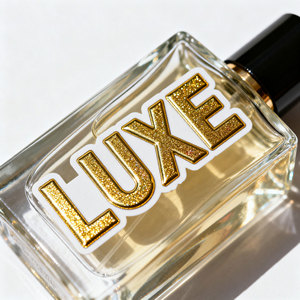 Logotipo de marca personalizado al por mayor bajo MOQ pegatinas de lámina de oro a prueba de agua etiquetas de lujo - Product Image 1