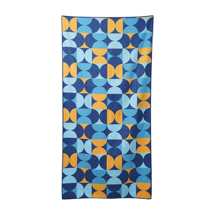 Toalla de playa de microfibra de 70x140 cm de secado rápido con diseño abstracto para natación, fitness y uso en la playa - Product Image 2