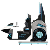 Simulador de vuelo de 360 grados, avión VR, trueno, vuelo, carreras, juego de disparos, helicóptero, parque de atracciones 9D a la venta