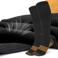 Chaussettes de compression mi-mollet pour adultes, respirantes, absorbant la transpiration, résistantes à la friction, sans couture, imprimées, pour sports décontractés en extérieur