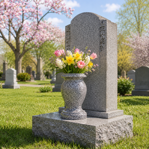 Vietnam Stone Urns and <b>Vases</b> for Cemetery Use Custom Design with Warranty and Bulk Supply - Product Image 2