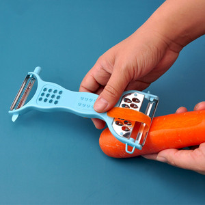 Gadgets de cocina para el hogar innovador manual de plástico de doble cara <span class=keywords><strong>5</strong></span> <span class=keywords><strong>en</strong></span> <span class=keywords><strong>1</strong></span> <span class=keywords><strong>pelador</strong></span> de ajo de frutas y verduras multifuncional - Product Image 4