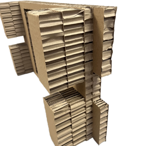 Feuilles de carton ondulé pliées sur mesure, rouleaux de carton ondulé écologiques, panneaux de carton ondulé pour boîtes cadeaux DIY - Product Image 1