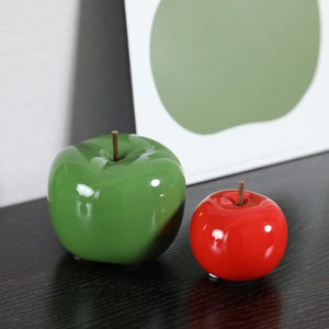Accessoire décoratif doux et créatif en céramique pomme Knick-Knack pour le salon meuble TV entrée Ramadan Graduation - Product Image 4