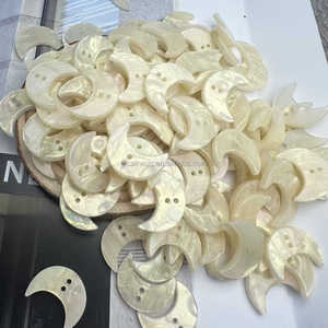 Nhựa Mặt Trăng Nút Sao Nút Trẻ Em Nút Hoa Phụ Kiện Nút 2 Lỗ Giáng Sinh tress Vui Vẻ Nút - Product Image 2