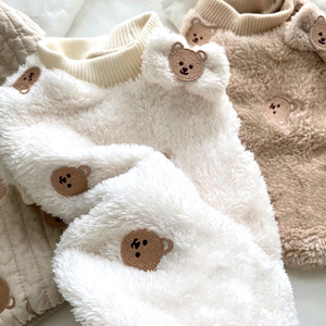 Fabricante Atacado Small Puppy Xs Cute Bear Pattern Soft Plush Simplesmente Dog <span class=keywords><strong>Clothes</strong></span> <span class=keywords><strong>Pet</strong></span> Vestuário Dog Spring and <span class=keywords><strong>Fall</strong></span> <span class=keywords><strong>Clothes</strong></span> - Product Image 3