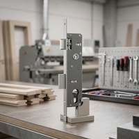 Corps de serrure à mortaise étroite pour le marché marocain, boîtier de sécurité pour porte en aluminium avec prix de gros usine