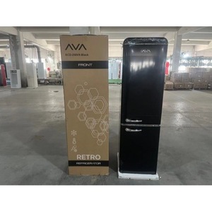Refrigerador Retro Ava Bcd-350va Negro 285L con Descongelación Automática y Compresor para Uso Doméstico - Product Image 1