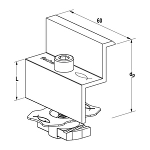 Abrazadera final PM F premontada para marcos de aluminio (10 piezas) - Product Image 1