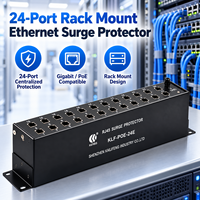 Parafoudre extérieur RJ45 SPD personnalisé ODM 24 ports avec option de montage mural et garantie de 5 ans pour l'intégration d'appareils dans les armoires de télécommunications
