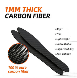 Semelle intérieure en fibre de carbone pleine longueur personnalisée par le fabricant pour chaussures de football, <span class=keywords><strong>semelles</strong></span> rigides en fibre de carbone sur toute la surface, semelle intérieure à plaque de carbone élastique - Product Image 2