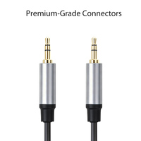 Câble audio stéréo Yinyu AC060M 1,5 m 3 m 3,5 mm TRS vers TRS pour autoradio, home cinéma et amplificateur